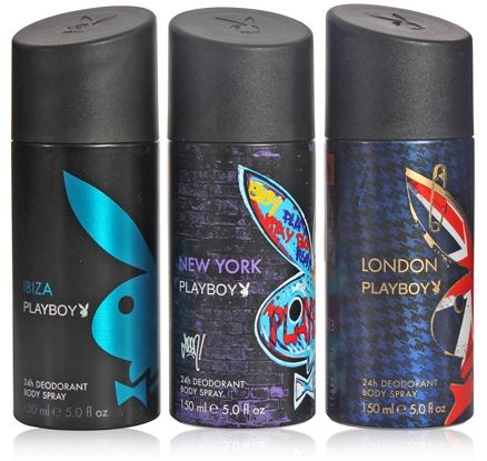 Playboy Pack of 3 Deodorants