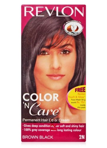 Revlon Color ''N Care Permanent Hair Color Cream - 2N Brown & Black