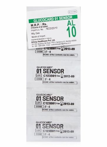 Glucocard- 01 Sensor Blood Glucose Test Strips