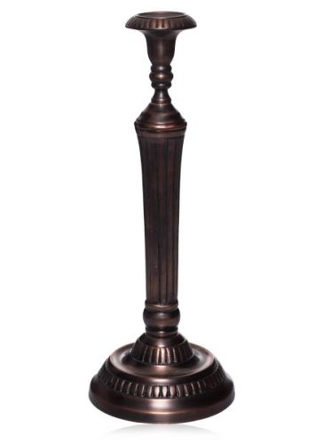 Goyal India - Candle Holder With Copper Plated Finish And Embossed Design