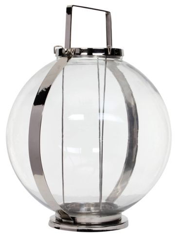 Goyal India - Round Ball Glass Steel Lantern Large