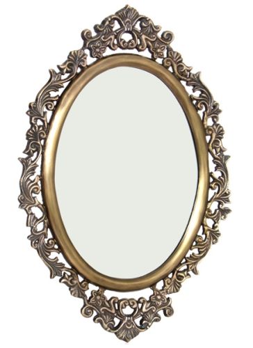 Goyal India - Mirror Frame Casted Aluminum With Hand Engraved And Pateena Finish Round