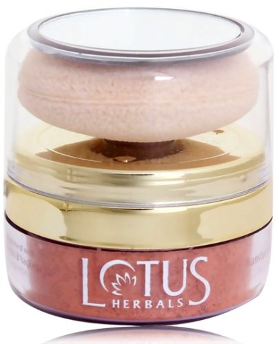 Lotus Herbals Natural Blend Powder Auto Puff SPF 15 - 840 Rouge Lustre