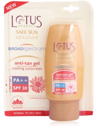 Lotus Herbals Safe Sun Absolute Anti-Tan Gel - With SPF 30