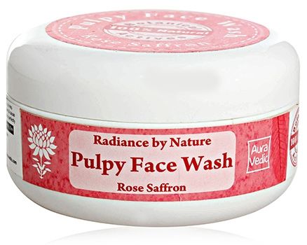 Aura Vedic Pulpy Face Wash Rose Saffron