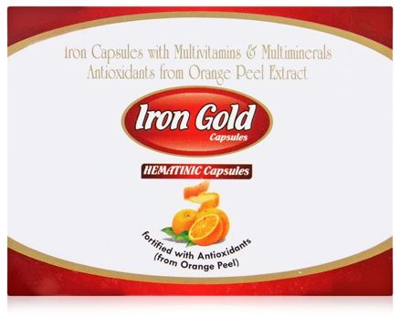 La Nutraceuticals Iron Gold Hematinic Capsules