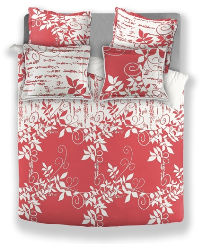 Splash Cody King Double Bed Sheet Set - Premium Crest Pink