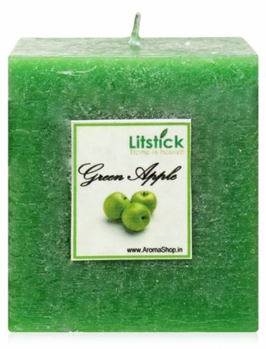 Litstick Perfumed Pillar Candle - Apple