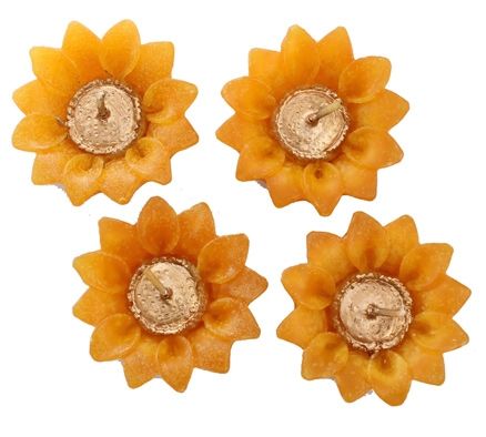 Litstick Floating Sunflower Candles - Yellow
