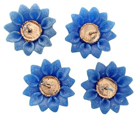 Litstick Floating Sunflower Candles - Blue