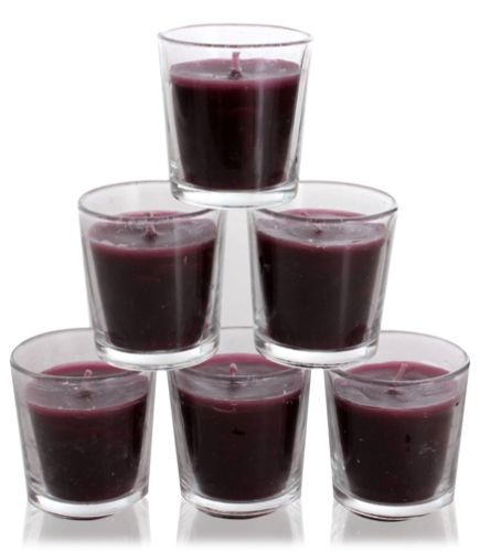 Litstick Perfumed Glass Votive Candles - Purple Lavender