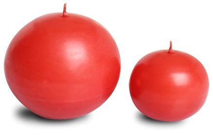 Litstick Ball Candles - Red