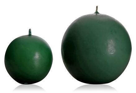 Litstick Ball Candles - Green