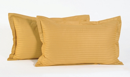 Swayam Classic Pillow Covers Pair Classic - Gold