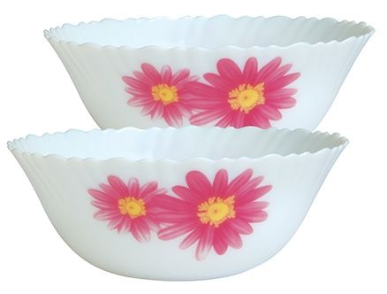 Diva Fluted 2 Pieces Serving Bowls - Mystic Waves