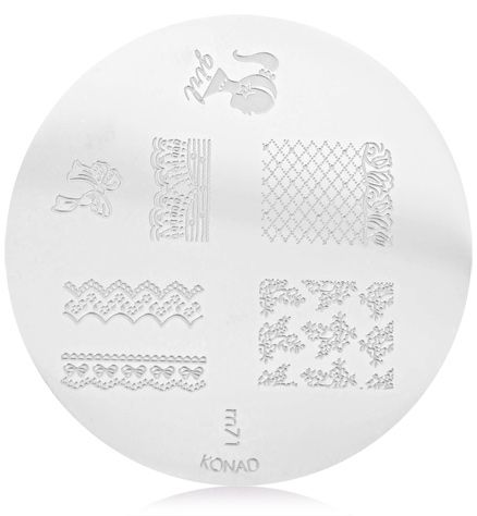 Konad Stamping Nail Art Image Plate - M71