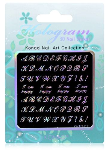 Konad Hologram 3D Nail Art Sticker