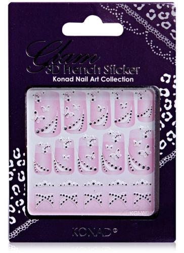 Konad Glam 3D French Nail Art Sticker - KGIW04