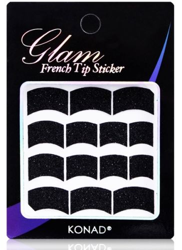 Konad Glam French Tip Sticker - Black