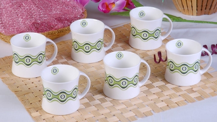 Clay Craft Diamond Star Mug Set - ST5