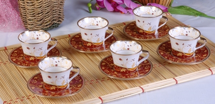 Clay Craft George Cup Saucer Set - Gold 682