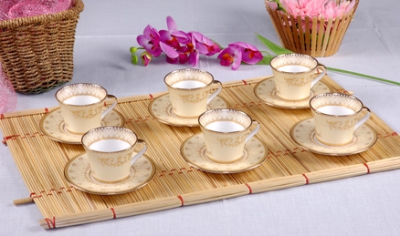 Clay Craft George Cup Saucer Set - Gold 681