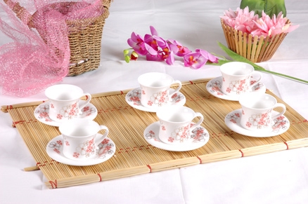 Clay Craft Divine Cup Saucer Set - TN 439