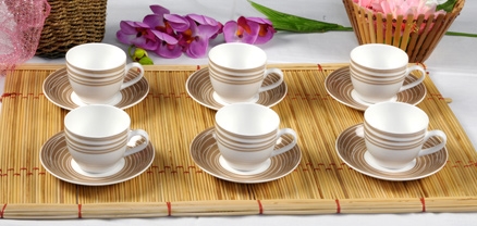 Clay Craft Cream Cup Saucer Set - MW 2700