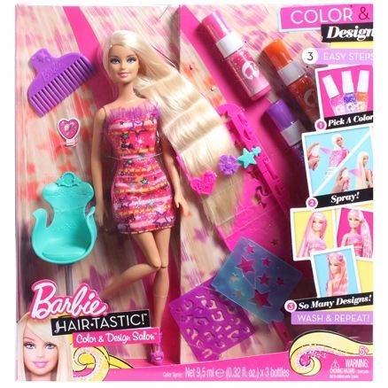 Barbie - Hair Tastic Color & Design Salon 5 - 9Years, Add Color ...