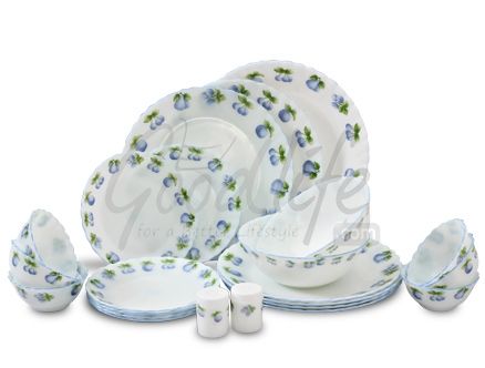 LaOpala Melody 23 Pieces Dinner Set - Blue Berry