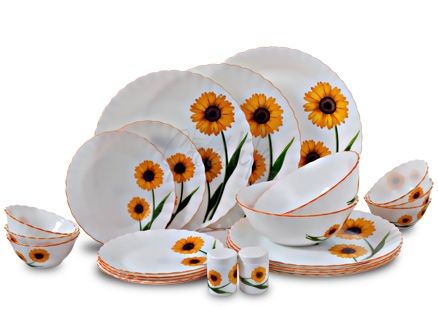 LaOpala Melody 23 Pieces Dinner Set - Twin Desire Yellow