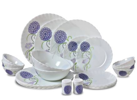 LaOpala Melody 23 Pieces Dinner Set - Purple Dance