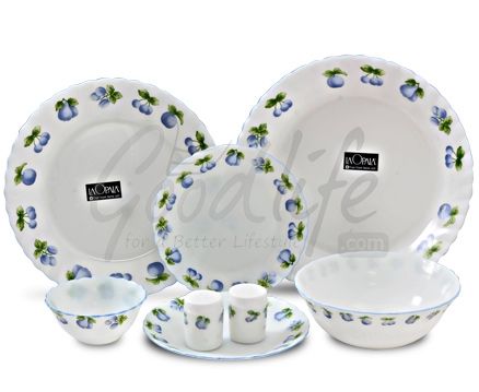 LaOpala Melody 29 Pieces Dinner Set - Blue Berry