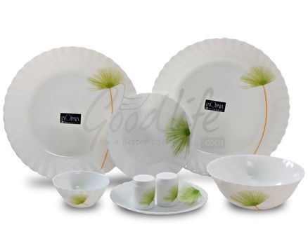 LaOpala Melody 29 Pieces Dinner Set - Green Bliss
