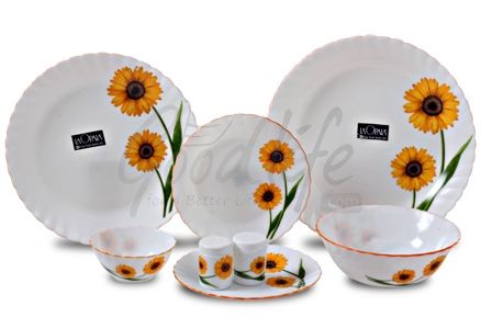 LaOpala 29 Pieces Melody Dinner Set - Twin Desire Yellow