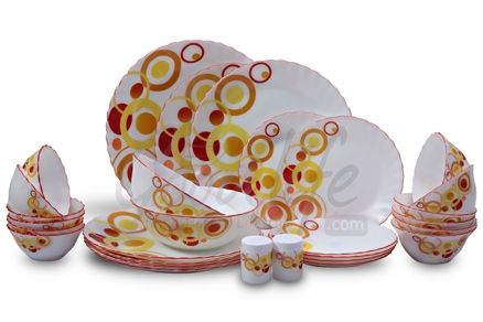 LaOpala Melody 29 Pieces Dinner Set - Olympia Red