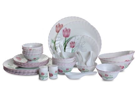 LaOpala Melody 35 Pieces Dinner Set - Breeze Purple