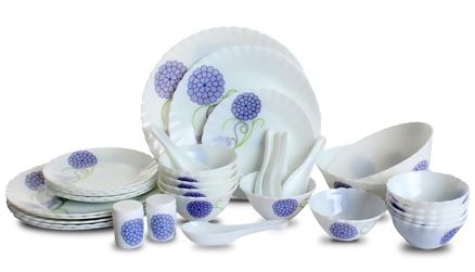 LaOpala Melody 35 Pieces Dinner Set - Purple Dance