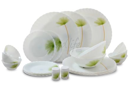 LaOpala Melody (FPL) 23 Pieces Dinner Set - Green Bliss