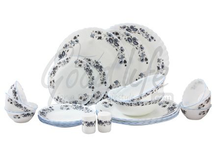 LaOpala Melody 23 Pieces Full Plate Dinner Set - Aquarius