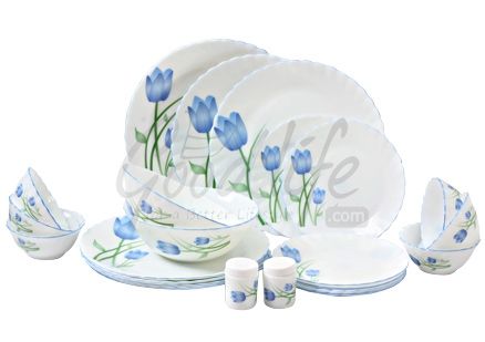 LaOpala Melody (FPL) 23 Pieces Dinner Set - Breeze Blue