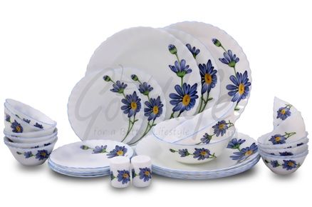 LaOpala Melody 29 Pieces Full Plate Dinner Set - Florid Arc