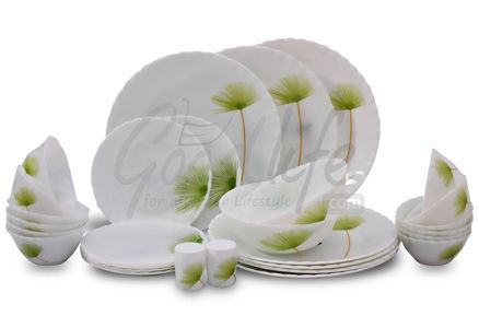 LaOpala Melody (FPL) 29 Pieces Dinner Set - Green Bliss