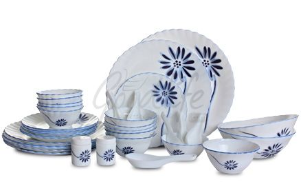 LaOpala Melody(FPL) 35 Pcs. Dinner Set - Gerbera Blue