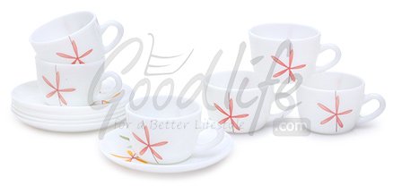 LaOpala Princess Tea Cup & Saucer Set - Autumn Flower