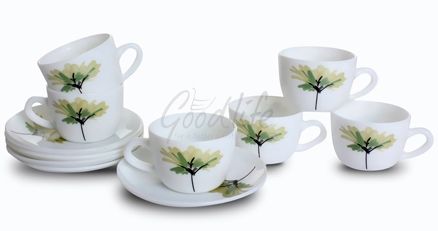 LaOpala Princess Tea Cup & Saucer Set - Vesper Green