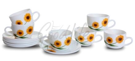 LaOpala Princess Tea Cup & Saucer Set - Twin Desire Yellow