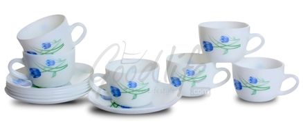 LaOpala Princess Tea Cup & Saucer Set - Breeze Blue