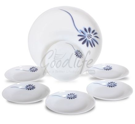 LaOpala Melody Serving Set - Gerbera Blue