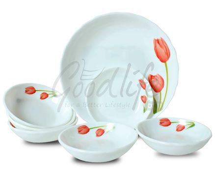 LaOpala Melody Serving Set - Scarlet Duet